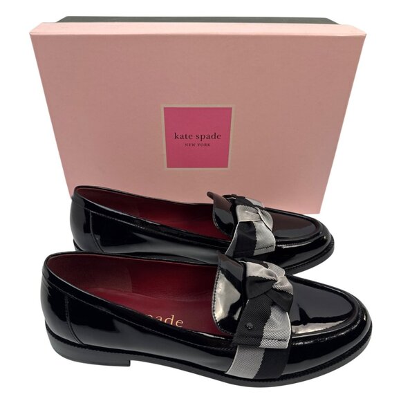 Kate Spade Womens Leandra (K9539) Loafer Bow Black Size 9.5 - Picture 3 of 15